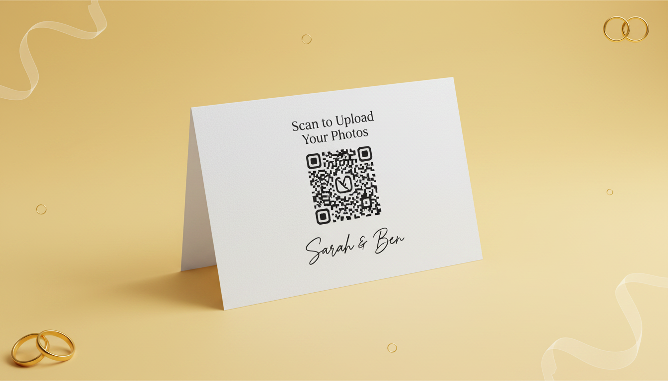QR‑Code Hochzeitsfotos: Alle Gästebilder sammeln