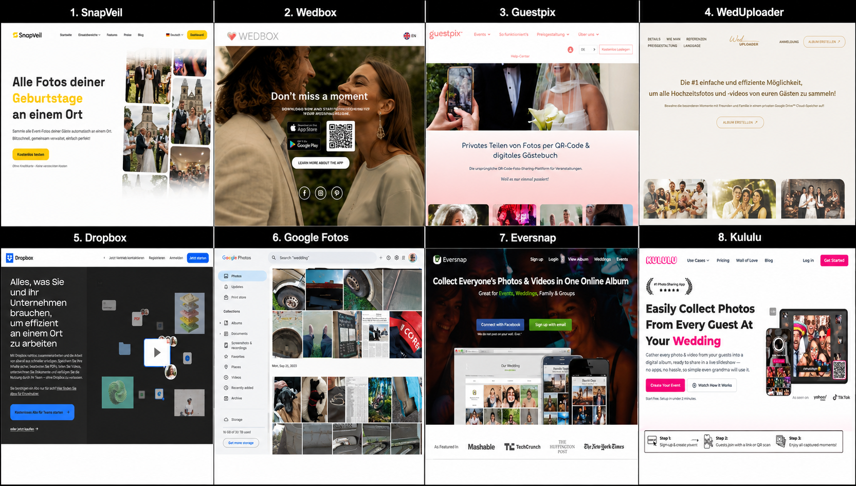 Foto-App Hochzeit 2026: Die 8 besten Apps im Test